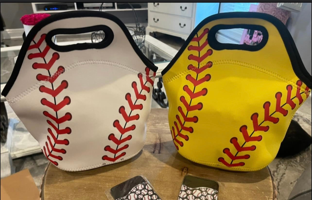 Baseball Softball lunch tote