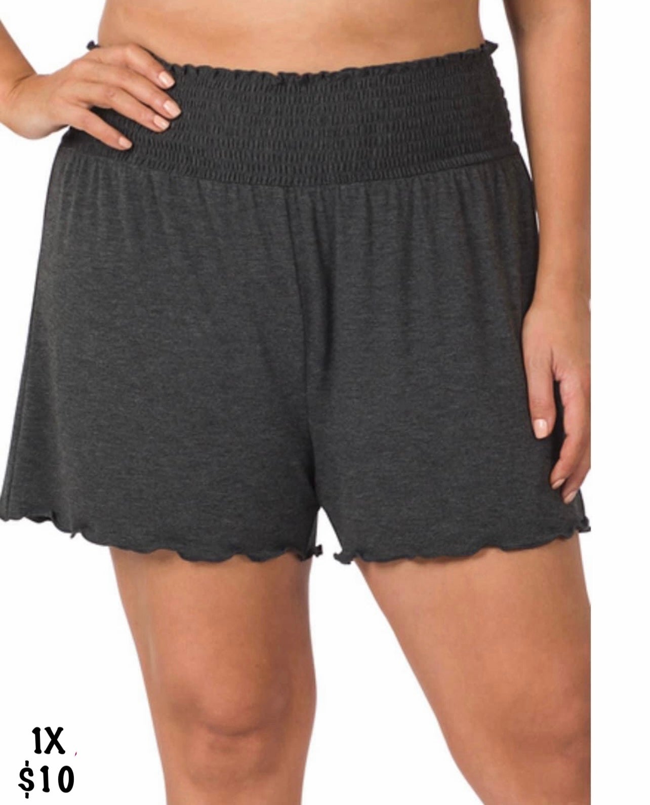 Black high waisted shorts