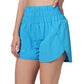 Blue High waisted shorts