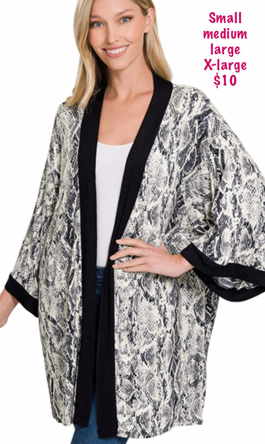 Snakeskin Cardigan