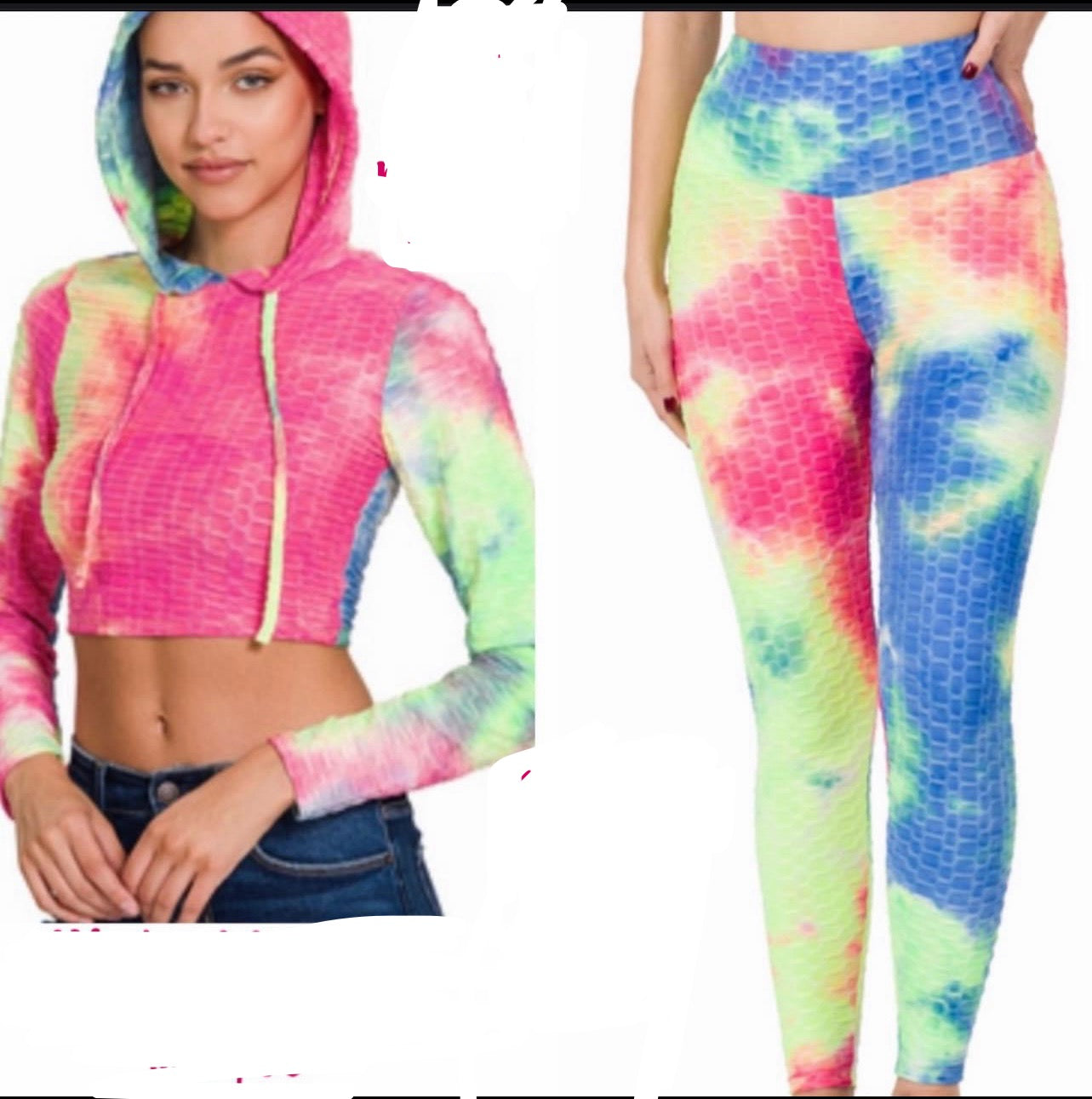 Tie Dye cropped leggins