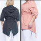 Wind-breaker blush and black