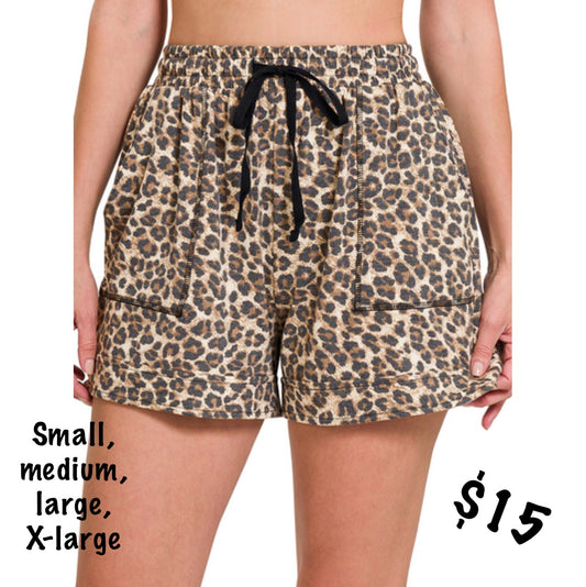 Leopard shorts